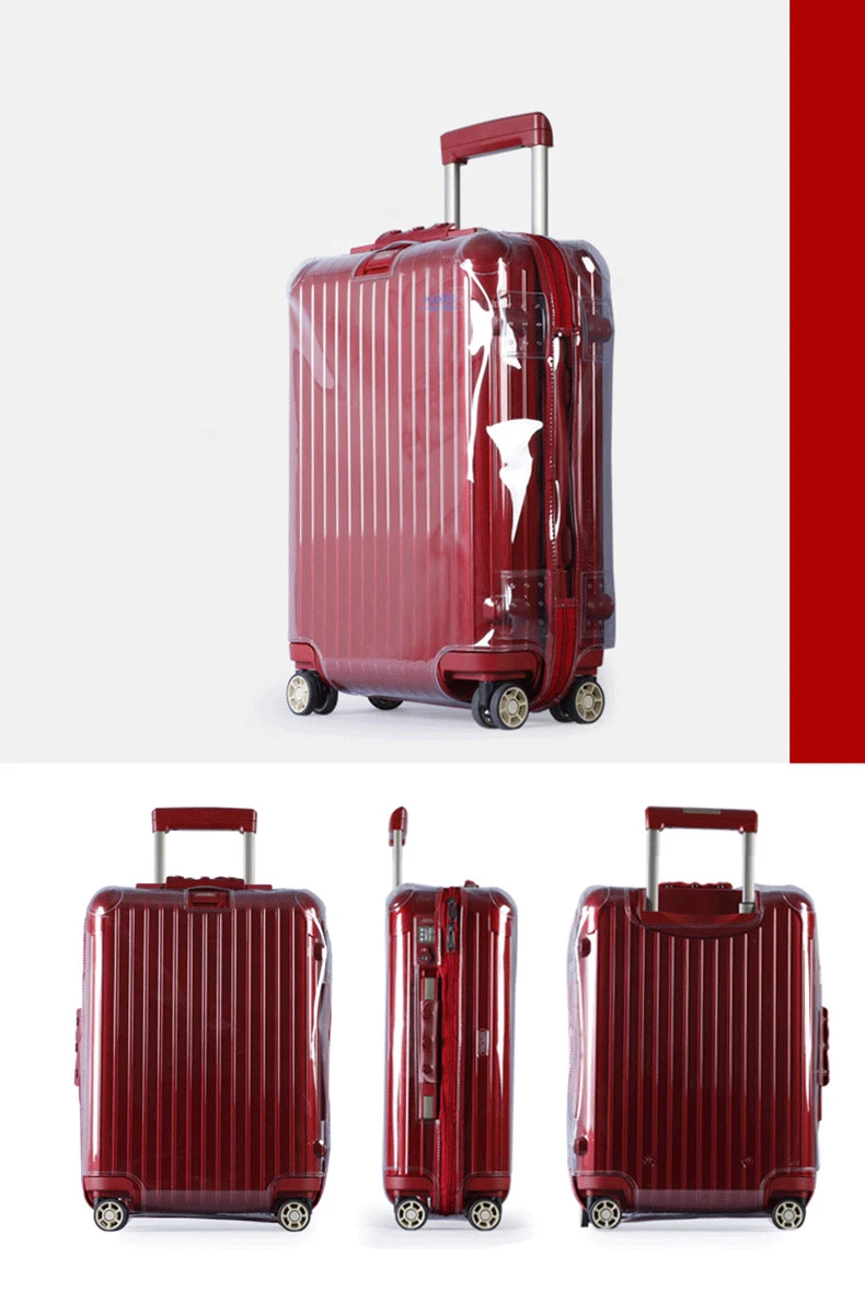 Прозрачные чехлы для багажа Rimowa на молнии, Дорожный Чехол для чемодана, аксессуары для путешествий, прозрачный защитный чехол для багажа Rimowa