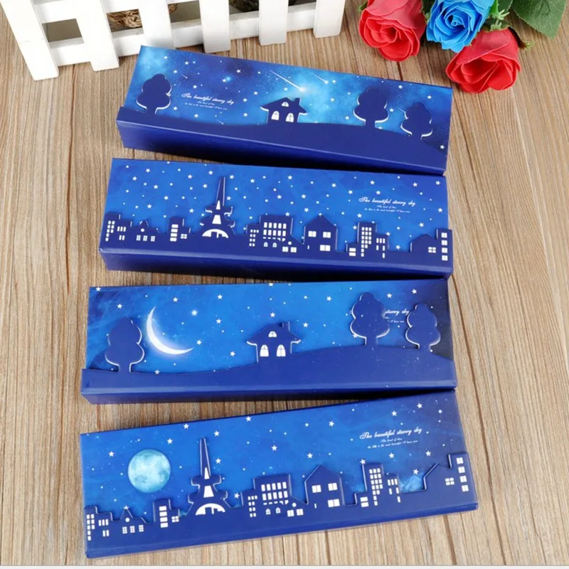 Пенал с морскими звездами и небом чехол для хранения карандашей галактикой на