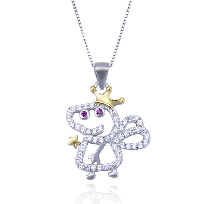 

YJBD002392 New Fashion Collarbone Pendant Girls with Zircon Accessories Women S925 Sterling Silver Jewelry