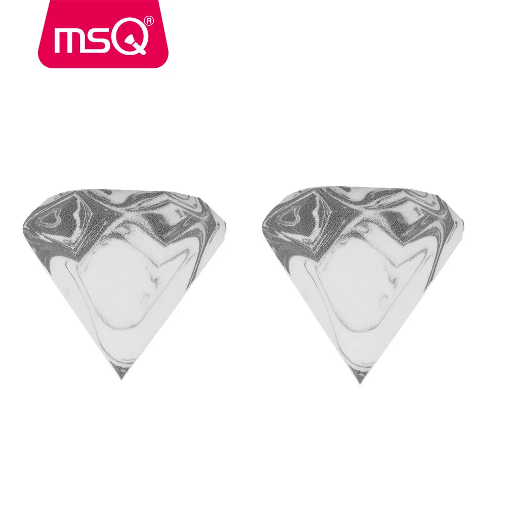 MSQ 2 шт. спонж для нанесения основы под макияж косметический спонж вода косметический смешивающий порошок Гладкий макияж губка - Цвет: AFP01W AFP01W