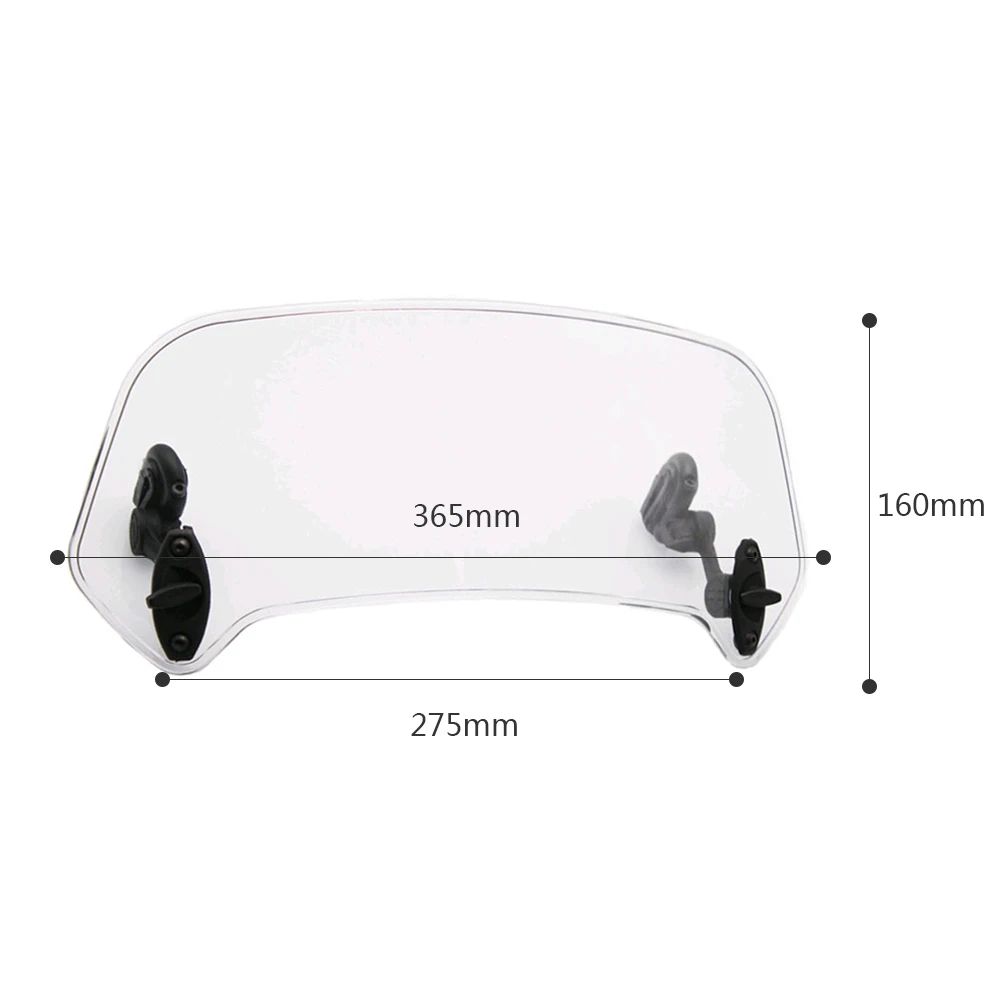 

Universal Motorcycle Accessories Adjustable Windshield Spoiler WindScreen Air Deflector For Kawasaki For YAMAHA For BMW
