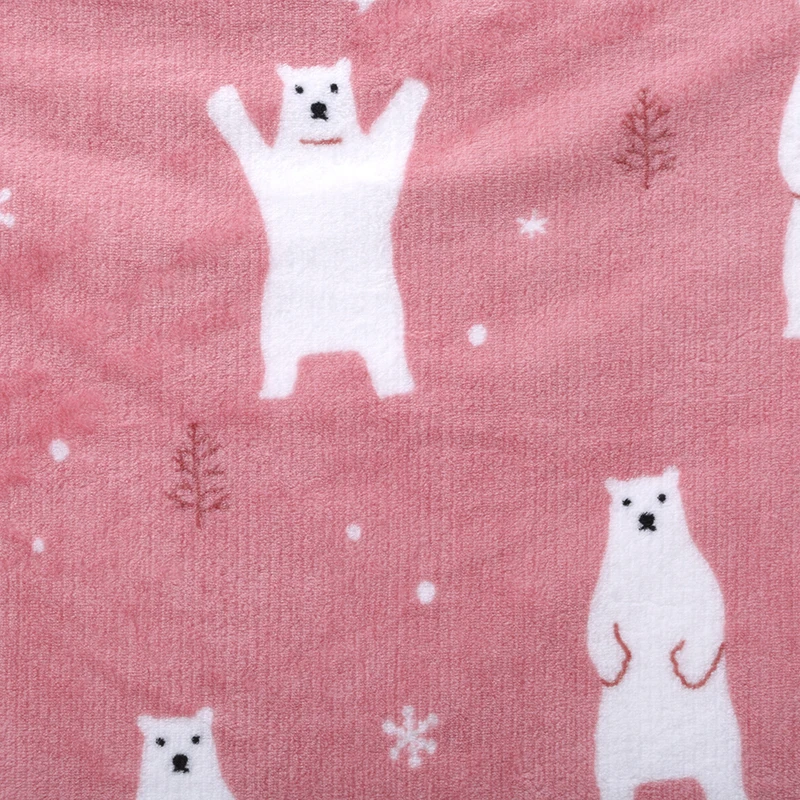

New Soft Flannel Cute Polar Bear Cartoon Children Comfortable Sleeping Blanket Autumn Nap Quilt Baby Nap Supplies