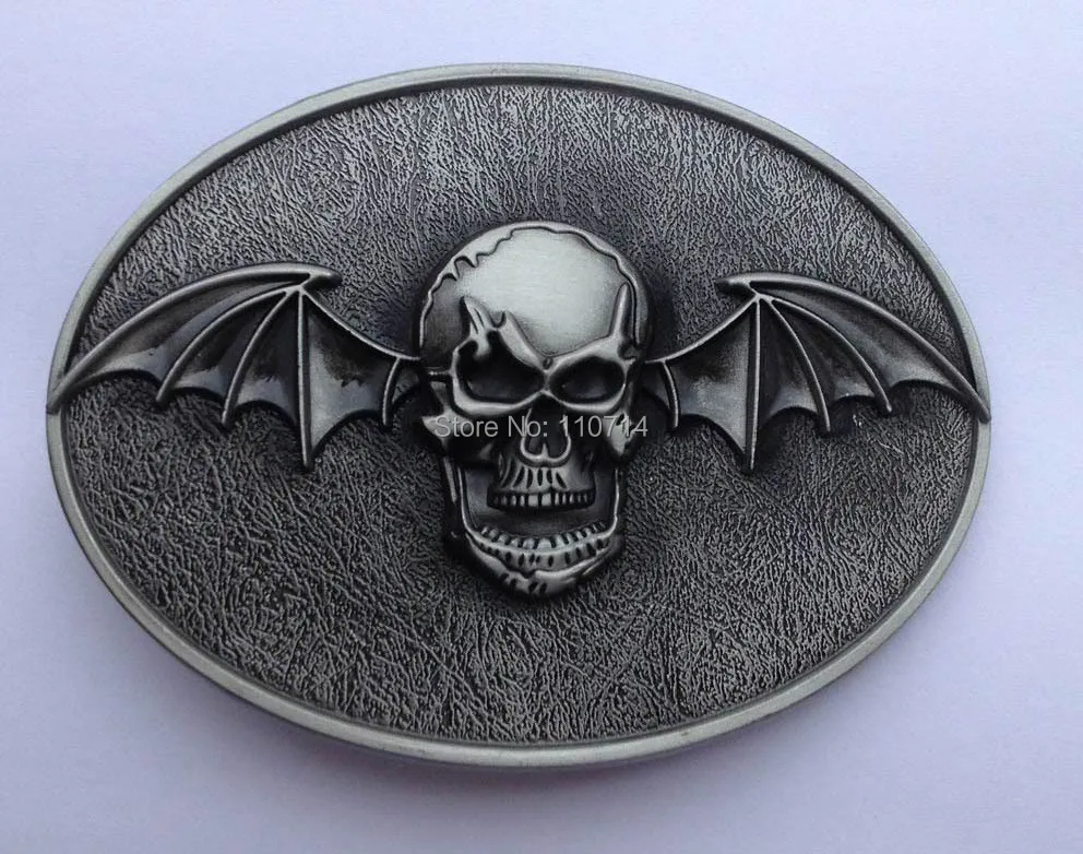 

Skull belt buckle with pewter finish SW-BY24 suitable for 4cm wideth belt with continous stock free shipping