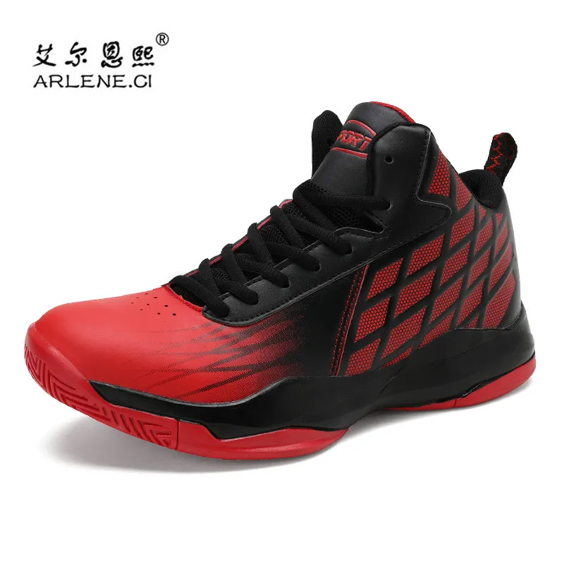 

2018 New High Top Men's Basketball Shoes Comfort Air Cushion Basquetball Shoes for Outdoor Sport Shoes Men Trainers Plus Size 46