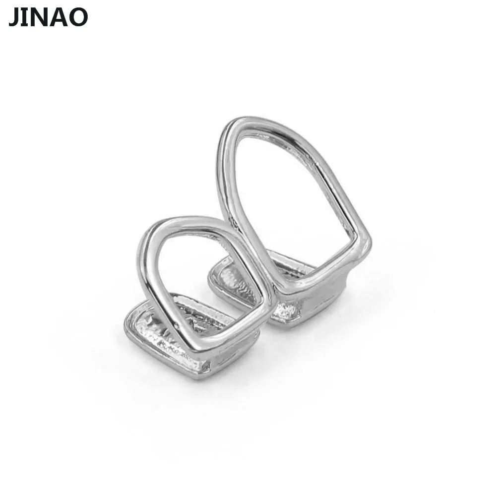 Двойные лезвия JINAO с открытым лицом позолоченные серебряные двумя правыми