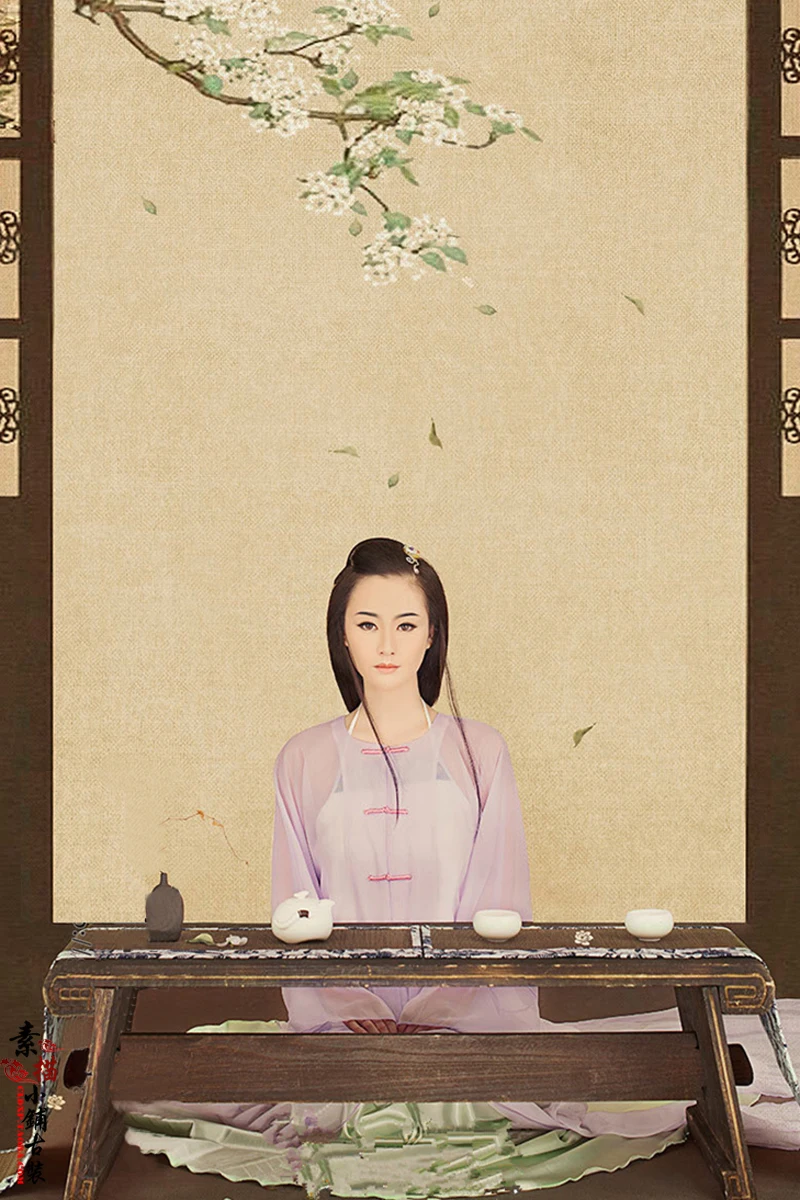 Женский костюм винтажный для выступления на чайной церемонии в республиканском