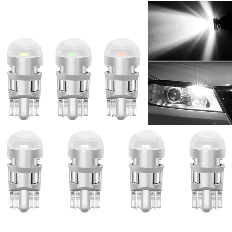 2 шт. сигнальная лампа T10 светодиодная автомобильная W5W 194 168 Led светодиодные лампы