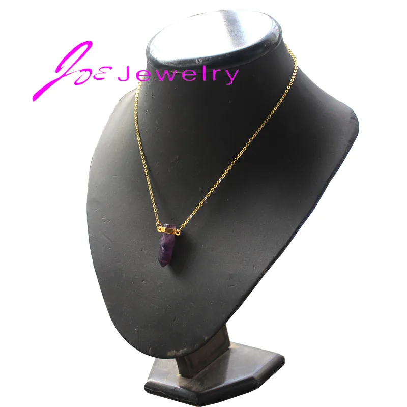 Пуля Форма натуральный камень настоящие ожерелья для женщин Пьер Исцеление DIY