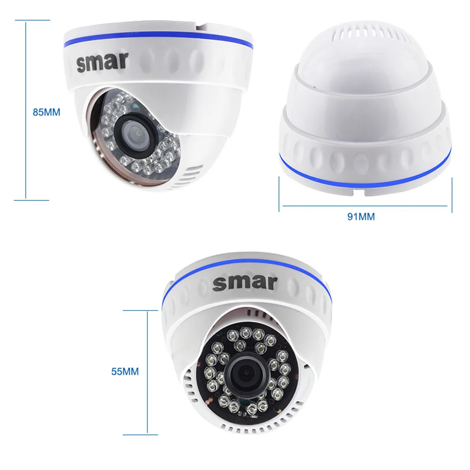 Sm4ch 1080N 5 в 1 AHD DVR комплект 4 шт 720 P/1080 P IR комплект камеры AHD CCTV система внутреннего купольного видеонаблюдения