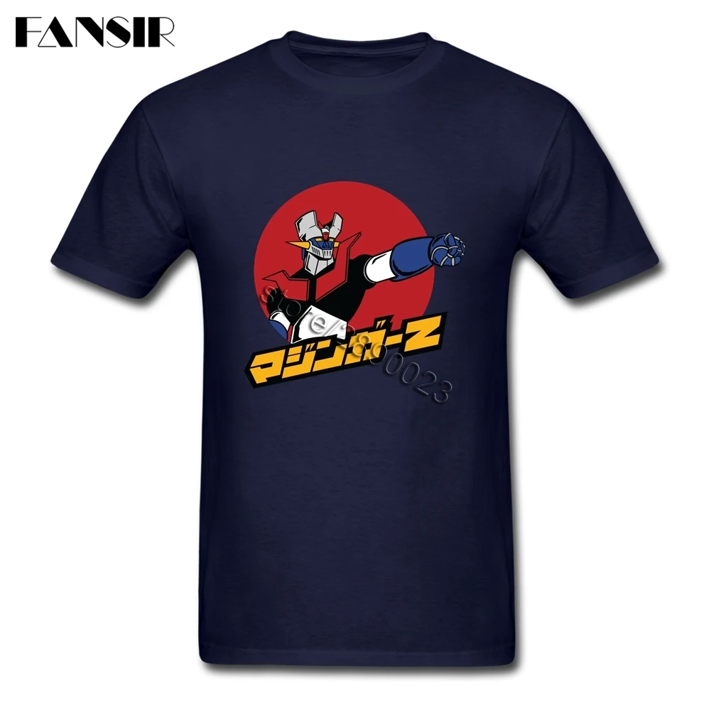 Большой Mazinger Z футболка мужские футболки с коротким рукавом и круглым вырезом