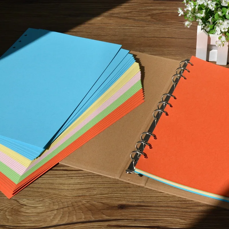 

21*28CM Blank Cover Loose-Leaf Album Color Kraft Paper Diary Hand-Painted Graffiti Diary Album Lover Baby Wedding Gift