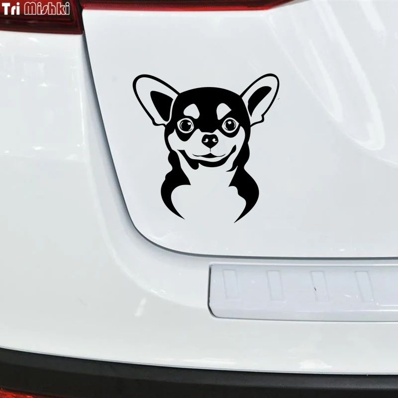 Tri Mishki LBH119 15*15.3cm DOG Chihuahua car sticker Vinyl Decals Motorcycle Accessories reflective | Автомобили и мотоциклы