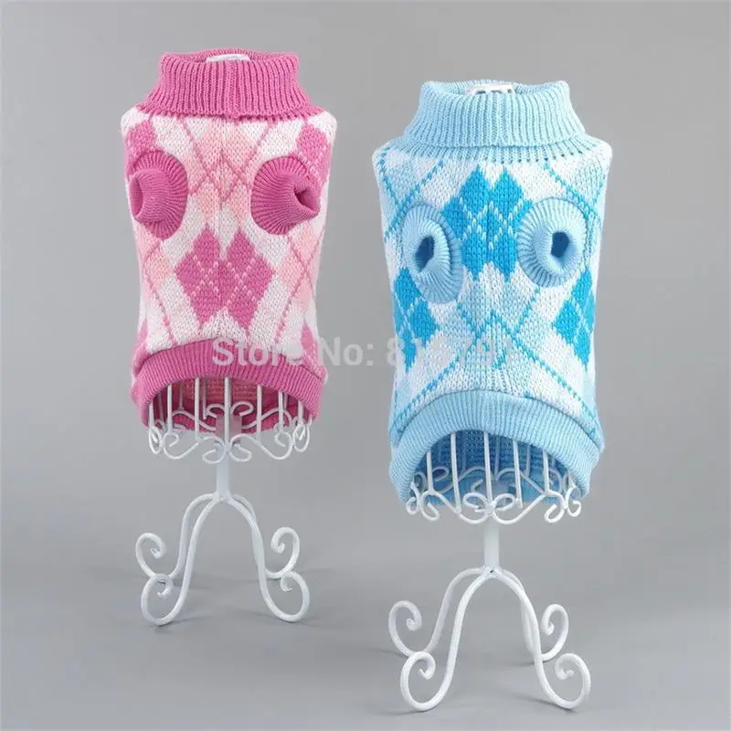 Бесплатная Доставка Собака Одежды Свитер Осень Зима Теплая Вязание Крючком