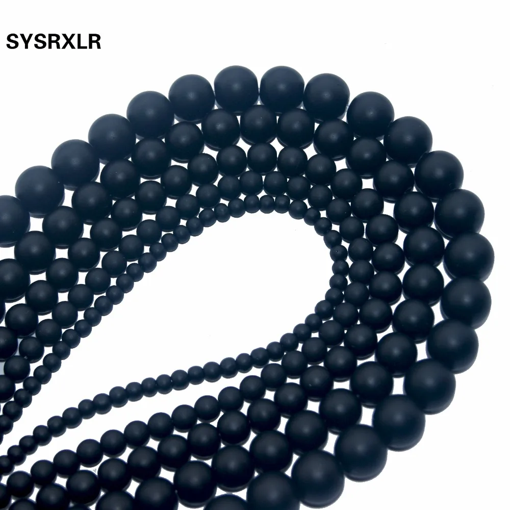 Бусины Из Натурального оникса 15 дюймов нить 4/ 6/ 8/10/12 мм|stone beads|natural stone beadsnatural beads