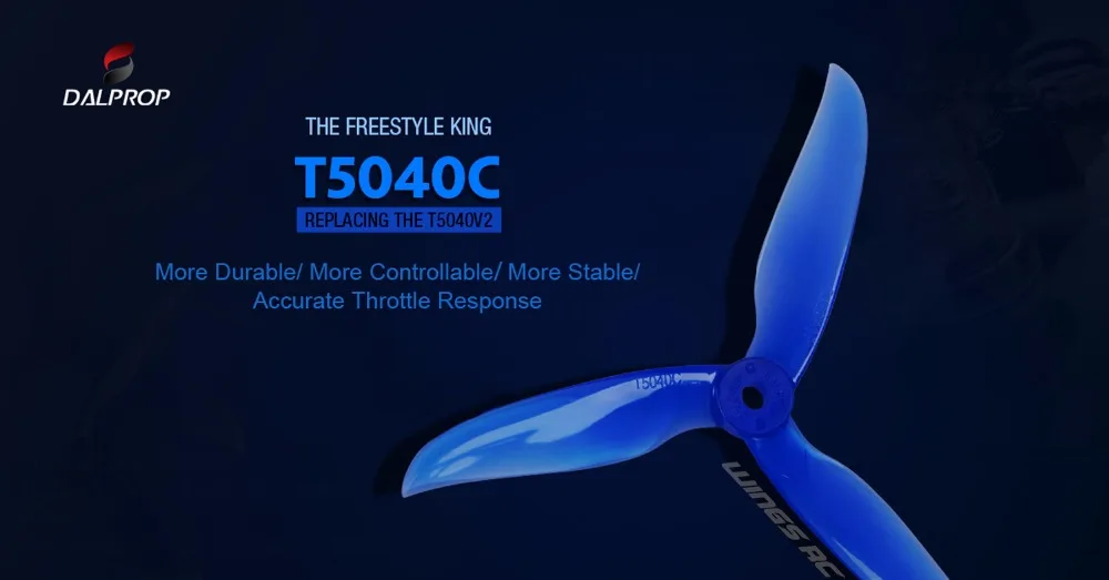 24 шт./12 пар DALPROP CYCLONE T5040C PRO T5040V2 5040 3 Лопасти пропеллера