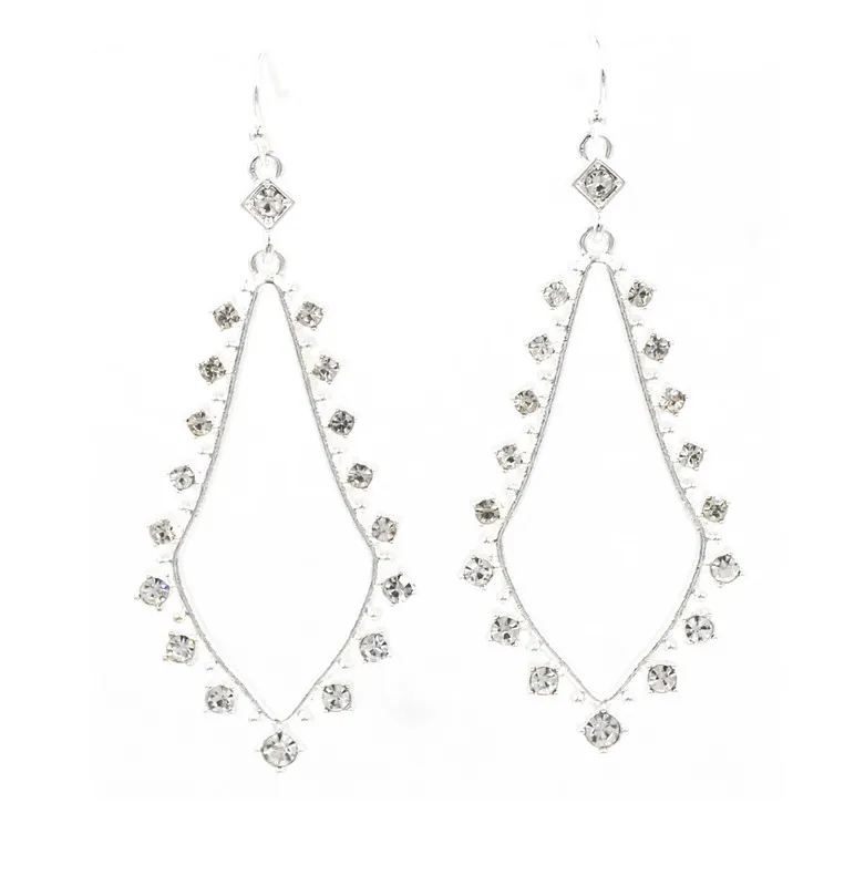 

2018 New fashion all around crystal huge tear drop earrings for women
