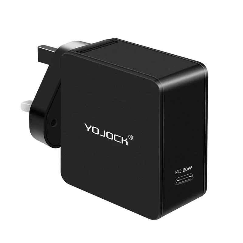 UK Yojock EU/AU/UK/US 60 Вт PD зарядное устройство тип-c зарядное устройство Портативный адаптер для nintendo Switch Macbook Pro Xiaomi Mi5 - Тип штекера: UK