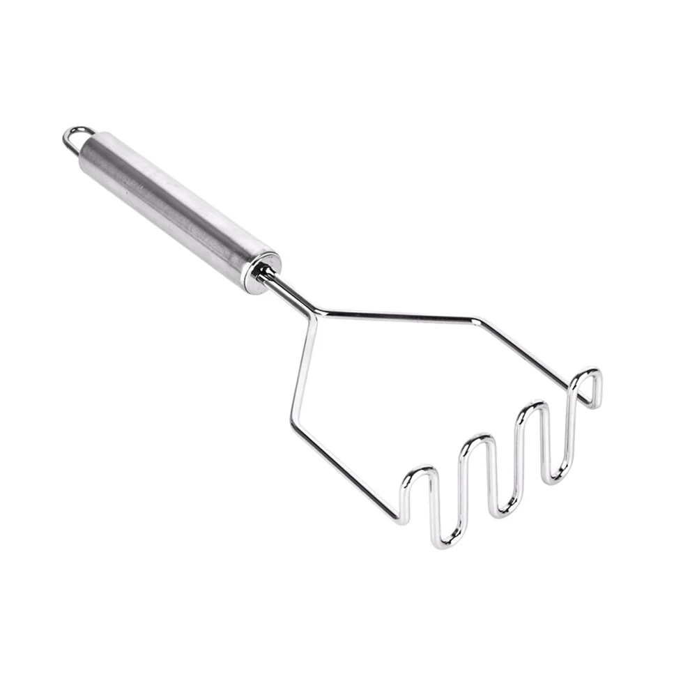 Wave Shape fruit Potato Masher Stainless Steel ricer Smooth Kitchen Tool for Mashed Potates Vegetable and salad Baby food | Дом и сад