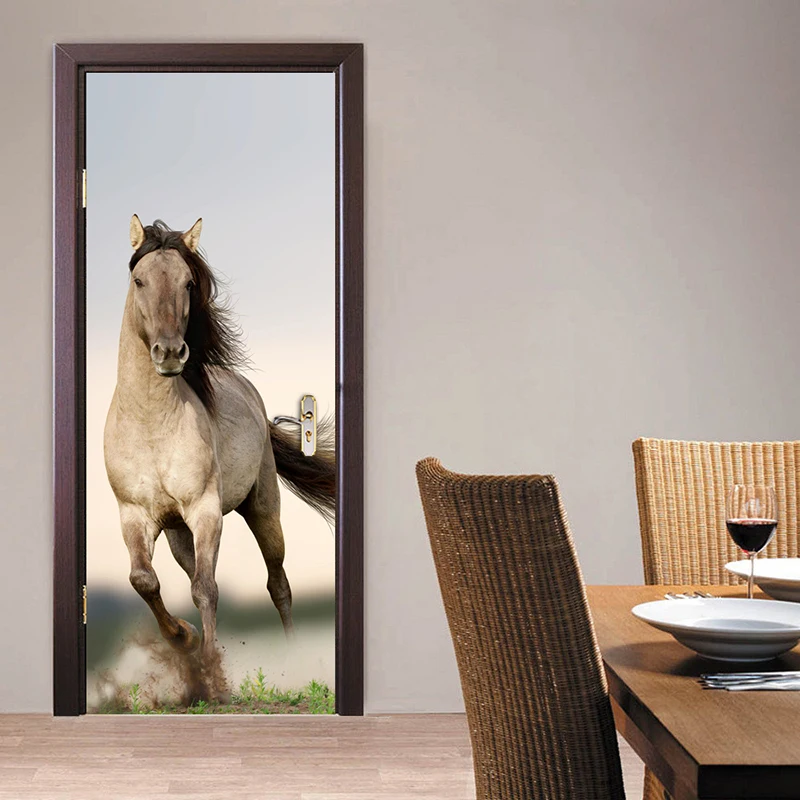 Настенные обои Pentium Horse для гостиной спальни двери самоклеящиеся