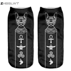 ZHBSLWT новые модные женские носки в стиле Харадзюку С 3D рисунком животных повседневные носки с мультяшным принтом унисекс низкие носки до щиколотки