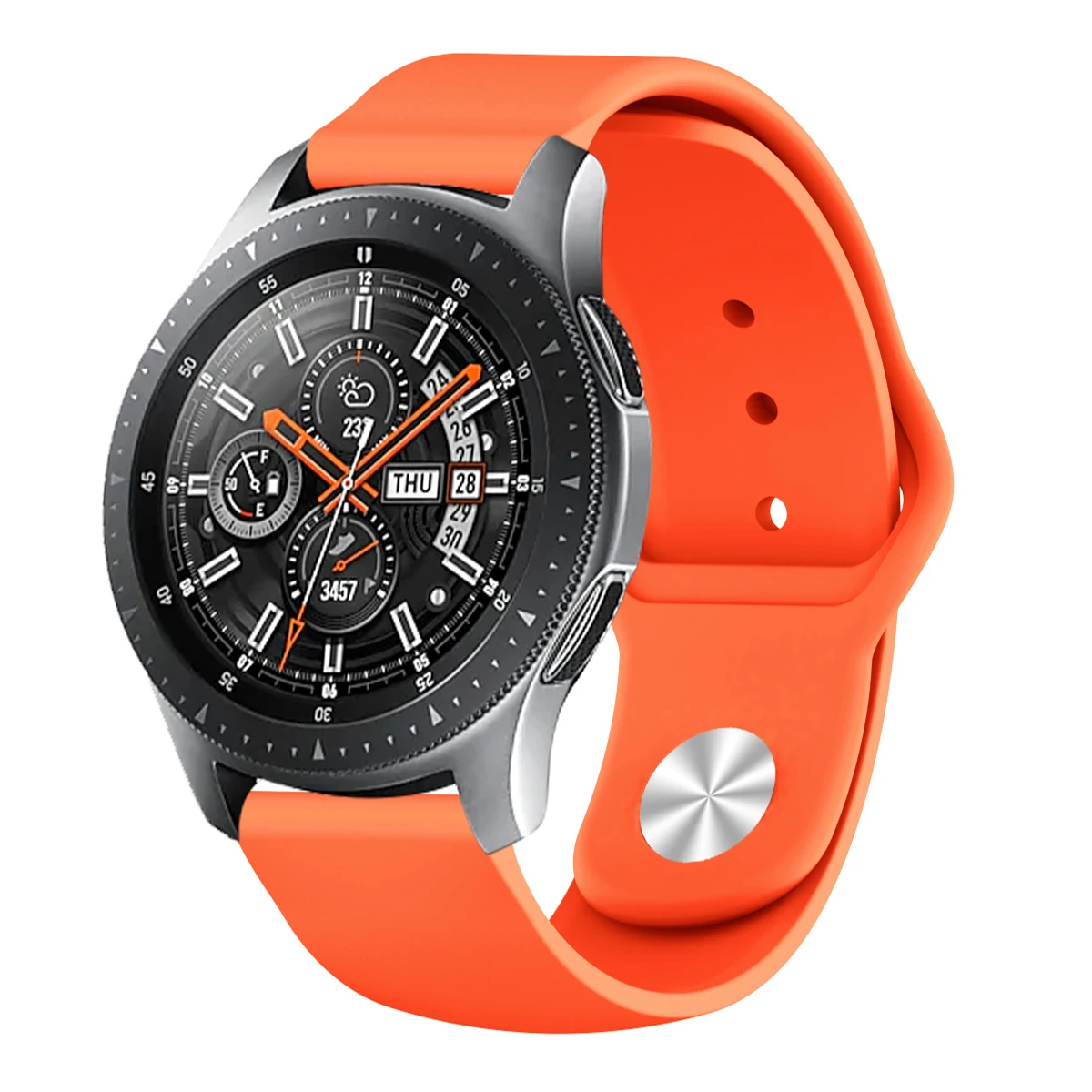 20 мм/22 мм ремешок для наручных часов samsung Galaxy Watch 46mm Шестерни S3 мягкий резиновый