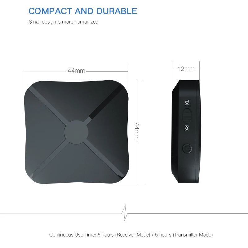 2 In 1 Audio Bluetooth Adapter Receives Transmit Transceiver Receiver Transmitter 4.2 3.5mm PK B6 | Электроника