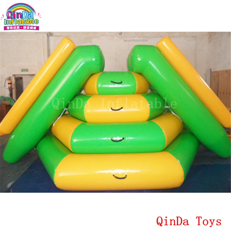 Китайский поставщик заводская цена плавающая водная горка 2 полосы надувная для