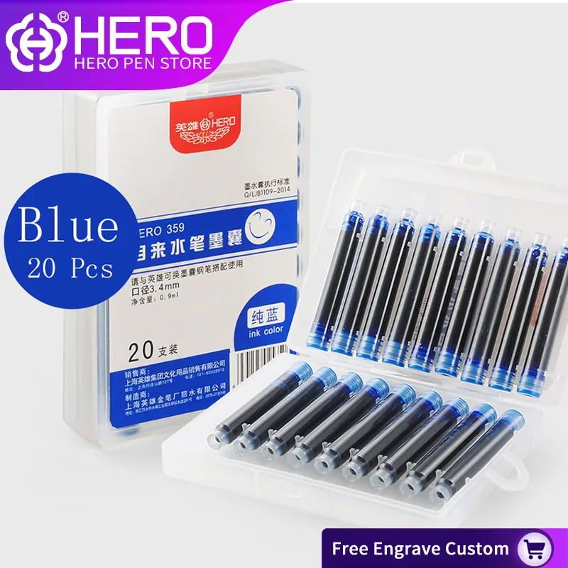 Hero заправки универсальный дизайн Длина для hero Pen 359 высокое качество одноразовые