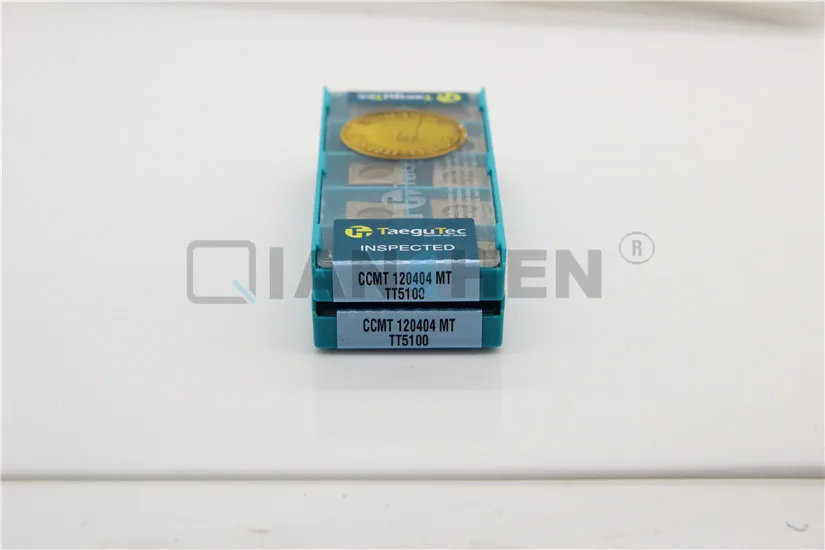 TaeguTec 10 шт./лот токарные инструменты фрезы TT5100 CCMT120404 MT карбидная вставка торцевая