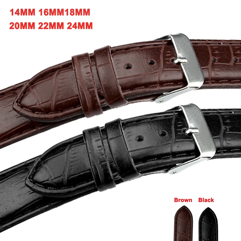 Модные женские мужские часы унисекс из искусственной кожи ремешок 14 24 мм