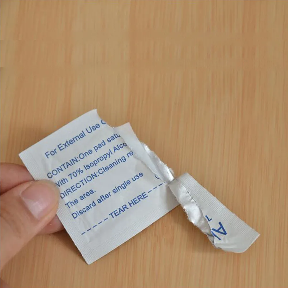 200 шт. портативная спиртовая прокладка 70% изопропил стерилизация медицинская