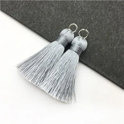 L8701 GUFEATHER L87/4 см/шелковые серьги с кисточками/ювелирные аксессуары/аксессуары части/diy/Ювелирные компоненты/украшения 2 ПК пакет - Цвет: L8701