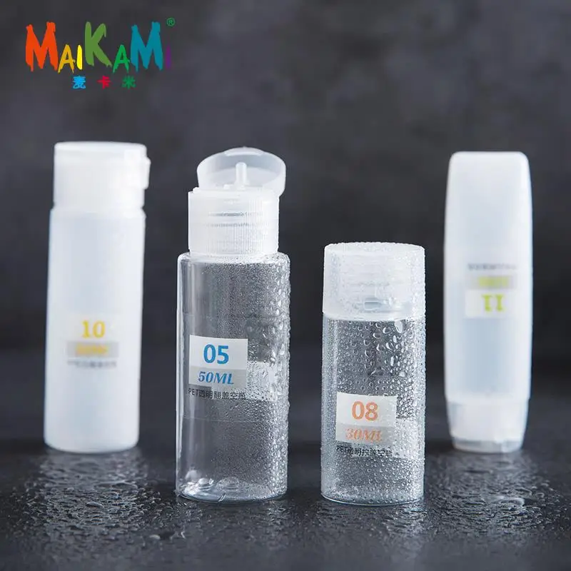 MAIKAMI 1 шт Пластиковые Пустые контейнеры для лосьона сжимаемая трубка