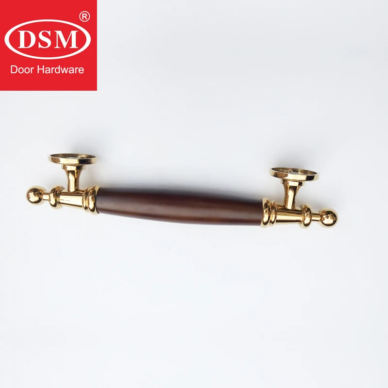 Односторонняя фиксирующая ручка для входной двери из массива дерева