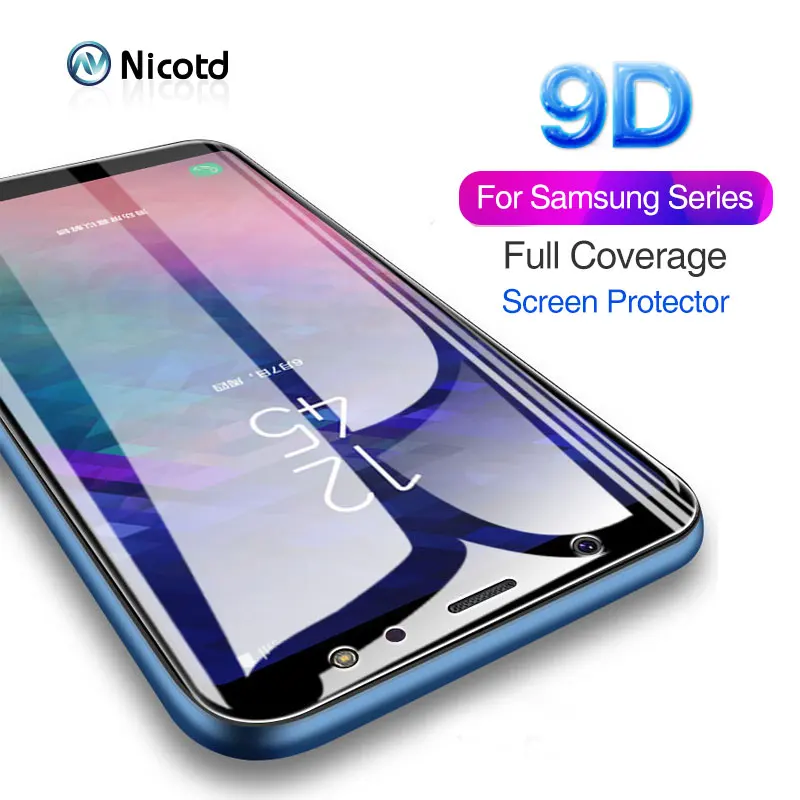 9D для Samsung Galaxy J7 J5 J3 2017 закаленное стекло A3 A5 A6 A7 A8 J2 Pro 2018 9H полное покрытие защита