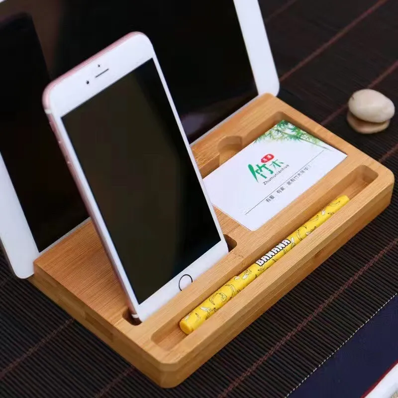 Многофункциональный Универсальный деревянный держатель sofописание M4 из бамбука