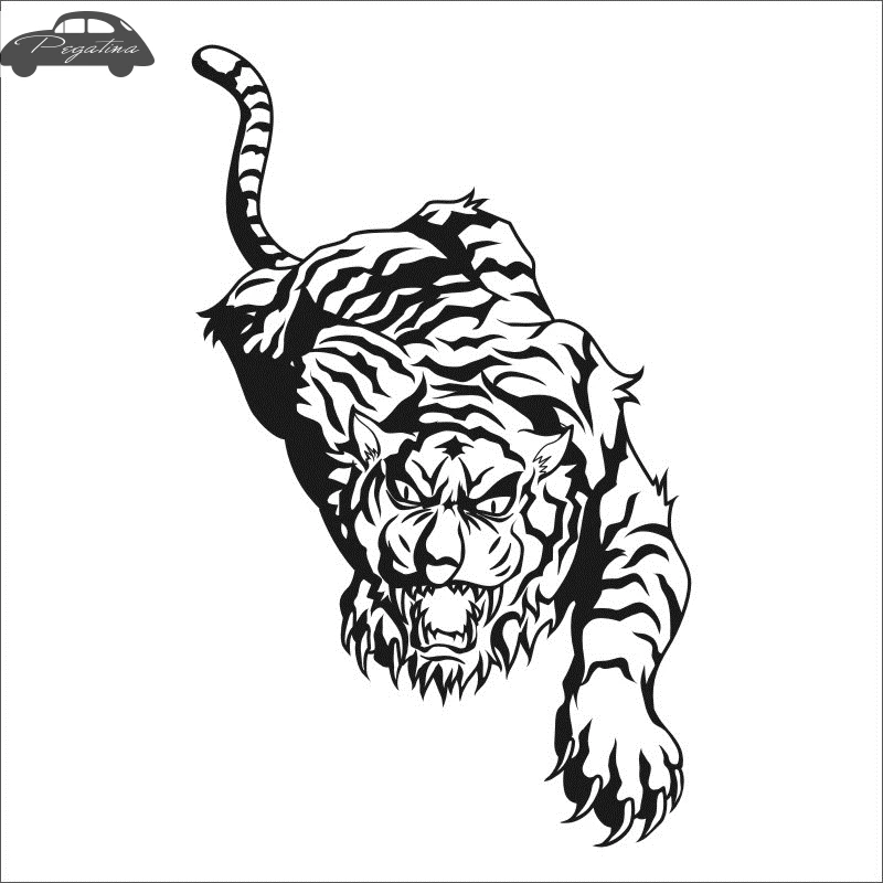 Наклейка с тигром Tigre Автомобильная Автомобильные плакаты виниловые наклейки на