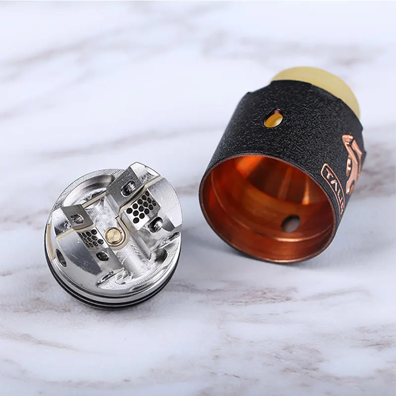 100% электронная сигарета Tauren RDA Tank обслуживаемый капельный атомайзер 24 мм Диаметр