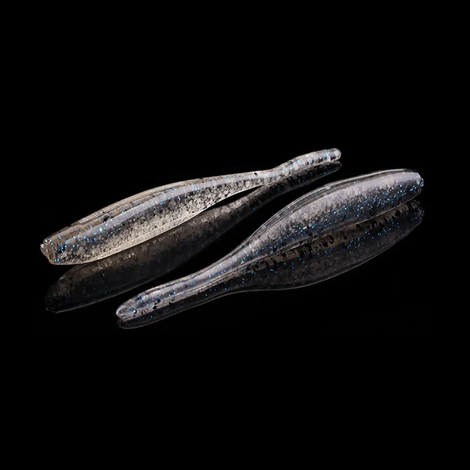 8 WALK FISH, 16 шт./лот, 80 мм, 2,3 г, пластиковые приманки, рыболовные приманки, мягкий червь, Pesca Iscas, снасти, приманка, новинка, ложка, воблеры, Мягкая приманка - Цвет: 8