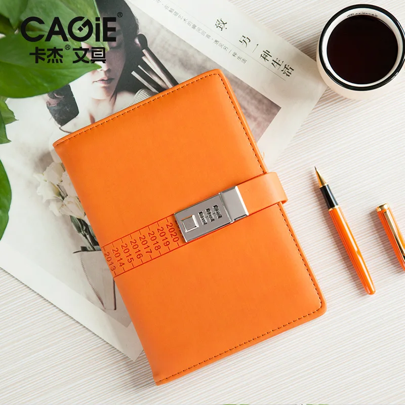 A5 pu Искусственная кожа Тетрадь паролем вкладыш личные молочные записки повестки