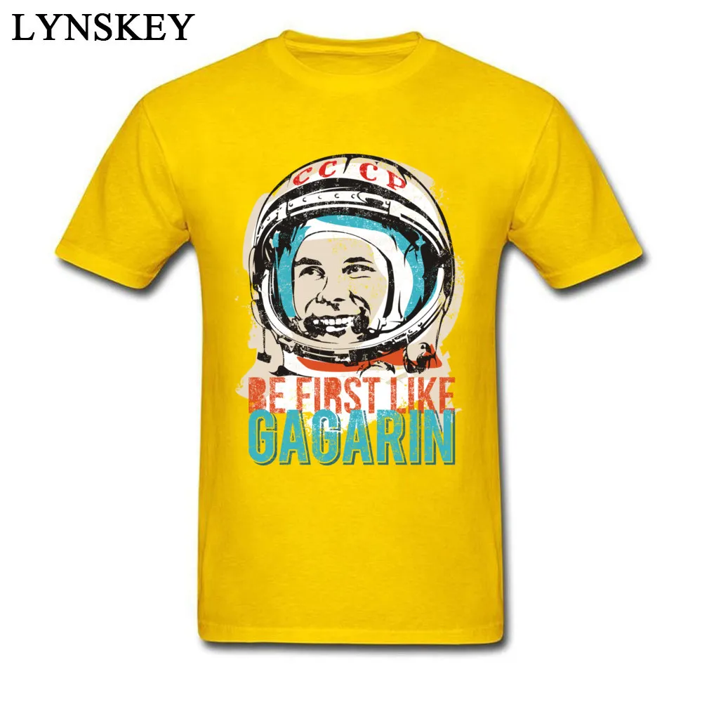 Новинка 2018 мужские рубашки Be First Like Gagarin Подростковая футболка черного цвета с