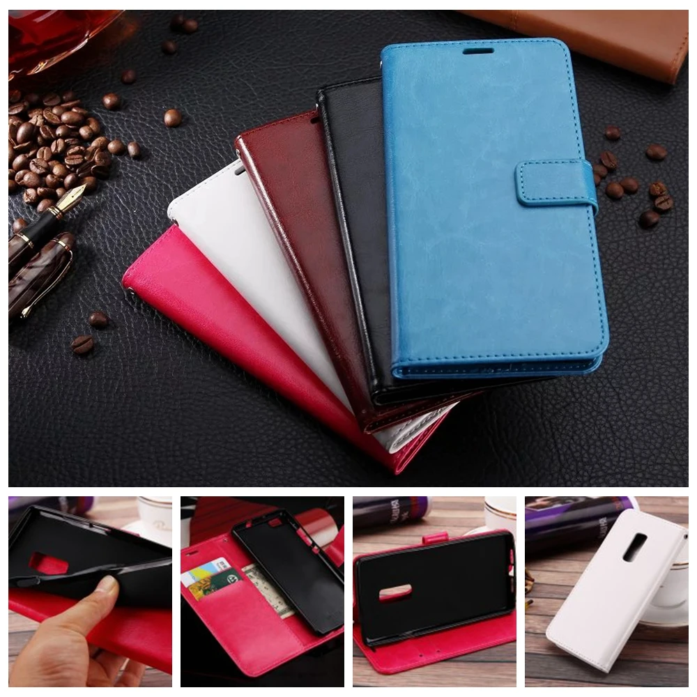 Чехол для Oneplus Two 1 + 2 роскошный кожаный чехол кошелек с подставкой / One Plus откидной