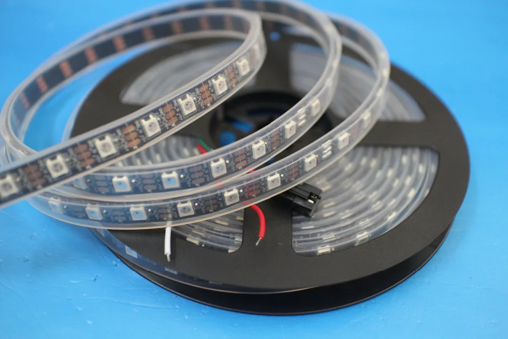 Светодиодная лента WS2812B 5050 RGB 5 м 150 светодиодов 300 30 светодиодов/м индивидуально