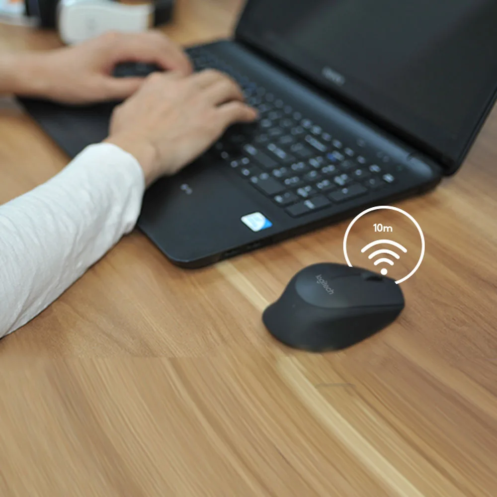 Беспроводная мышь Logitech M280 поддерживает офисный тест с USB нано приемником 1000
