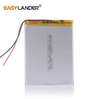 3pcslot 3 7v 5000mah 407090 polymer li ion battery for bluetooth notebook tablet pc ipaq e book power bank pda portable dvd