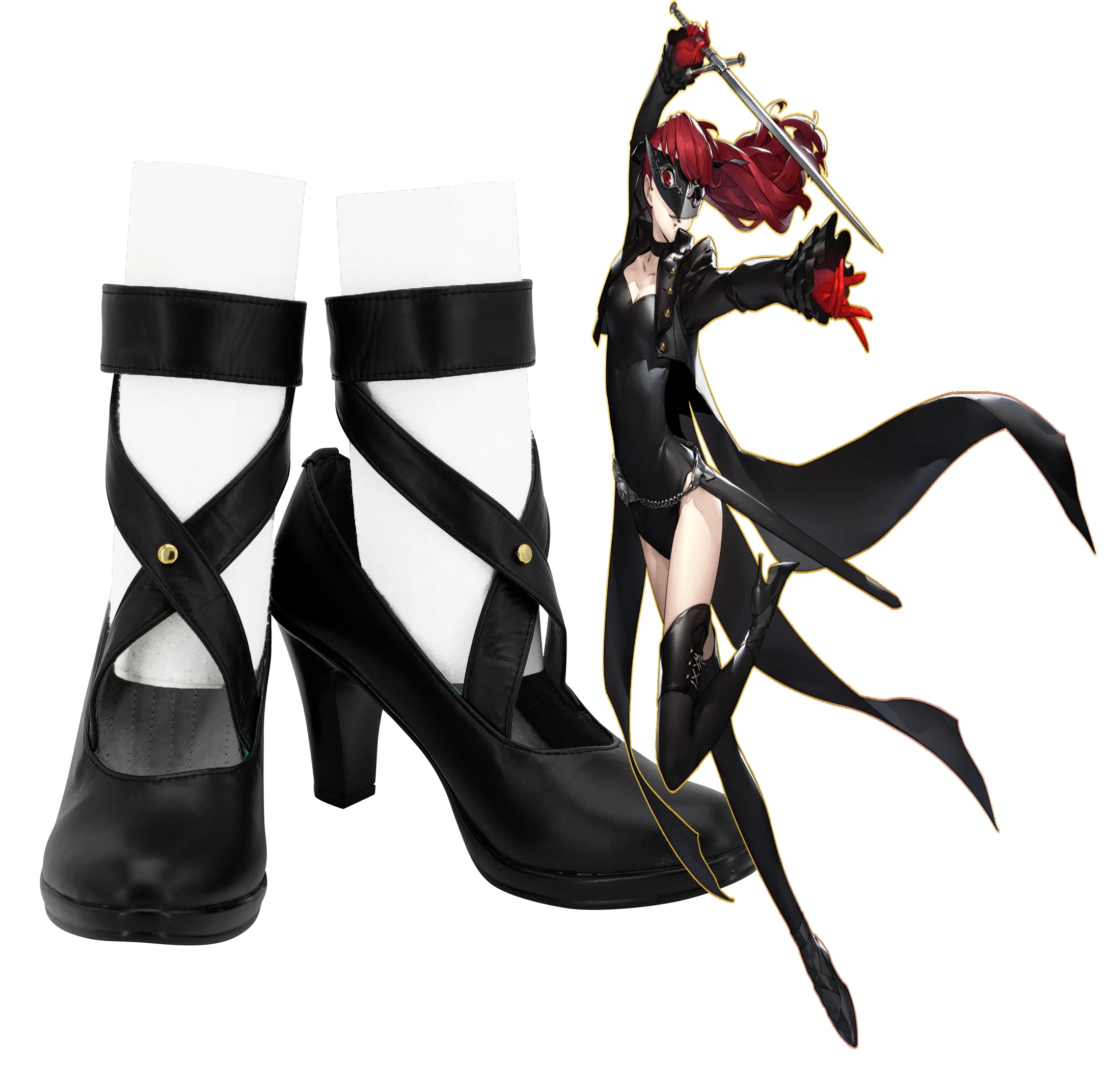 Persona 5 Cosplay The Royal Yoshizawa Kasuka Kasumi Shoes Boots Game P5 Costume Props for Women Girls Halloween Carnival | Тематическая