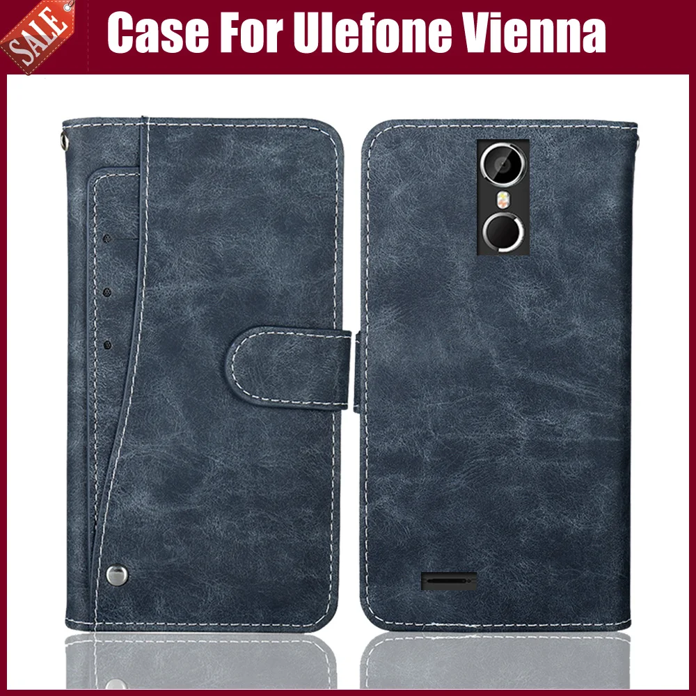Новый дизайн! Ulefone Vienna чехол Роскошный кошелек винтажный откидной Чехол из