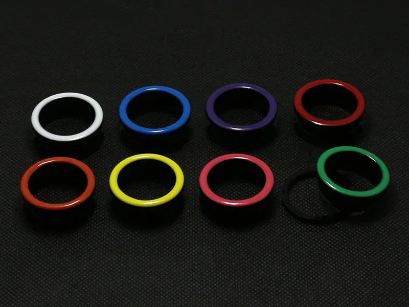 

new arrival black ear plugs flesh tunnel stretcher expander gauges with colorful oil drip color screws fit body piercing jewelry