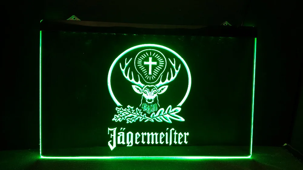 B-10 Jagermeister голова оленя светодиодный неоновая вывеска для организаций и