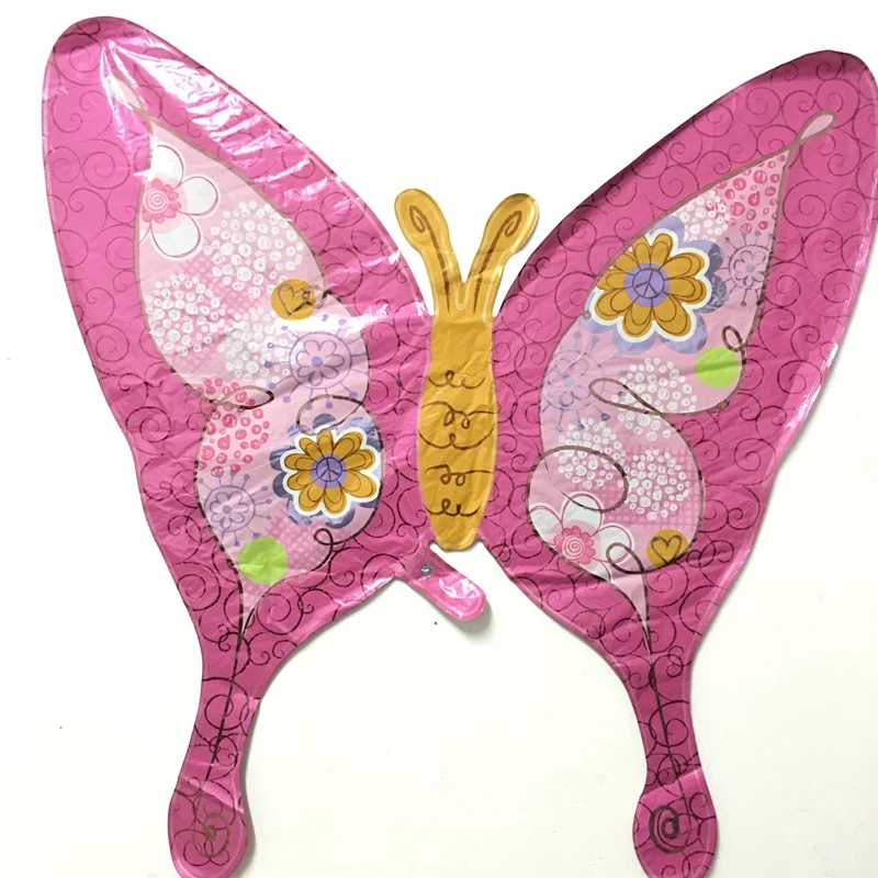 2 шт. бабочка Стиль Алюминий Фольга шар Бабочка Махаон маленьких День рождения